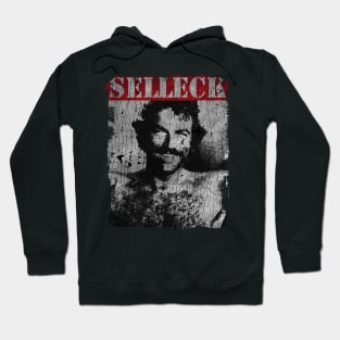 TEXTURE ART - Tom Selleck 80s Hoodie